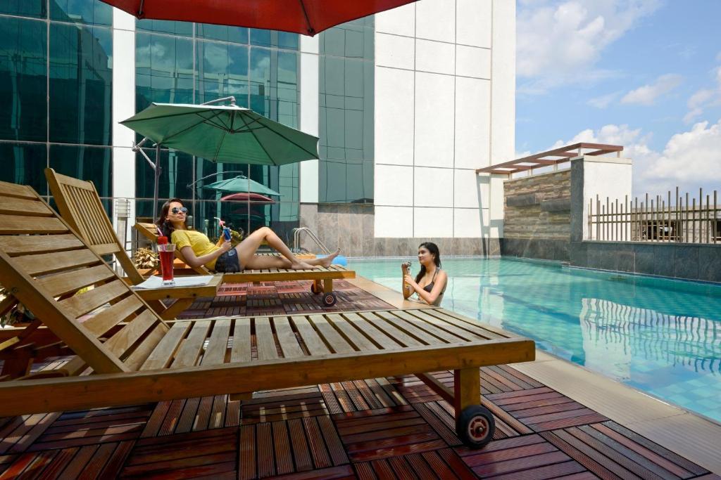 Hotel Sandy'S Tower Bhubaneswar Buitenkant foto